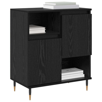 vidaXL Sideboard Black Oak 60 x 35 x 70 cm 3