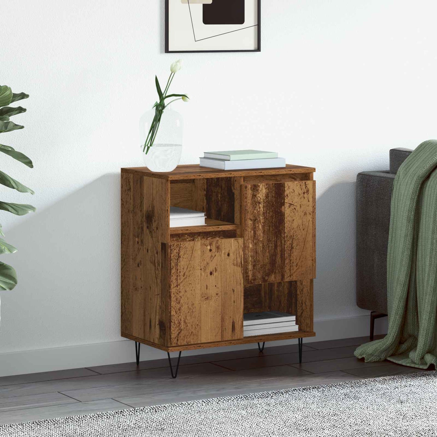 vidaXL Sideboard Old Wood 60 x 35 x 70 cm 1
