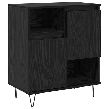 vidaXL Sideboard Black Oak 60 x 35 x 70 cm 2