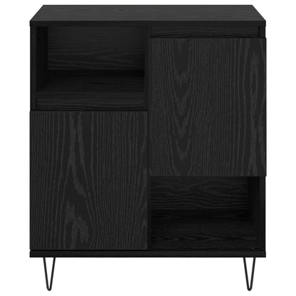 vidaXL Sideboard Black Oak 60 x 35 x 70 cm 6