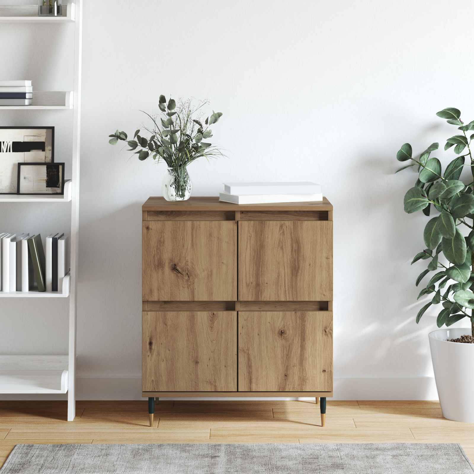 vidaXL Sideboard Artisan Oak 60 x 35 x 70 cm 4