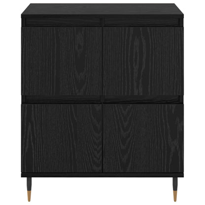 vidaXL Sideboard Black Oak 60 x 35 x 70 cm 6