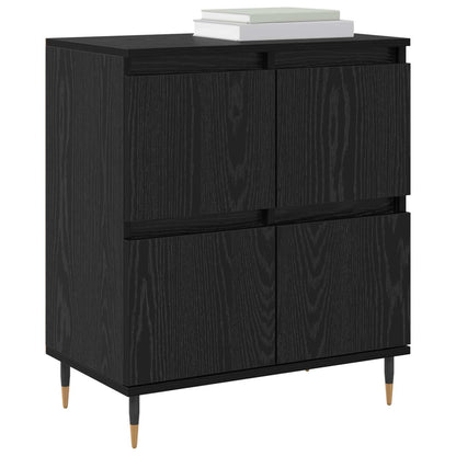 vidaXL Sideboard Black Oak 60 x 35 x 70 cm 3