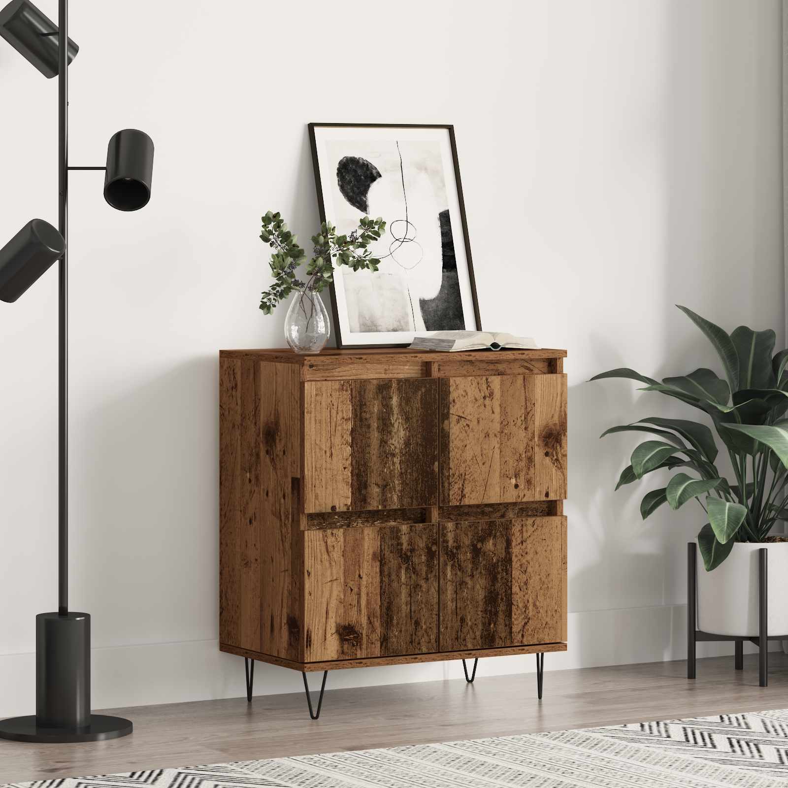 vidaXL Sideboard Old Wood 60 x 35 x 70 cm 1