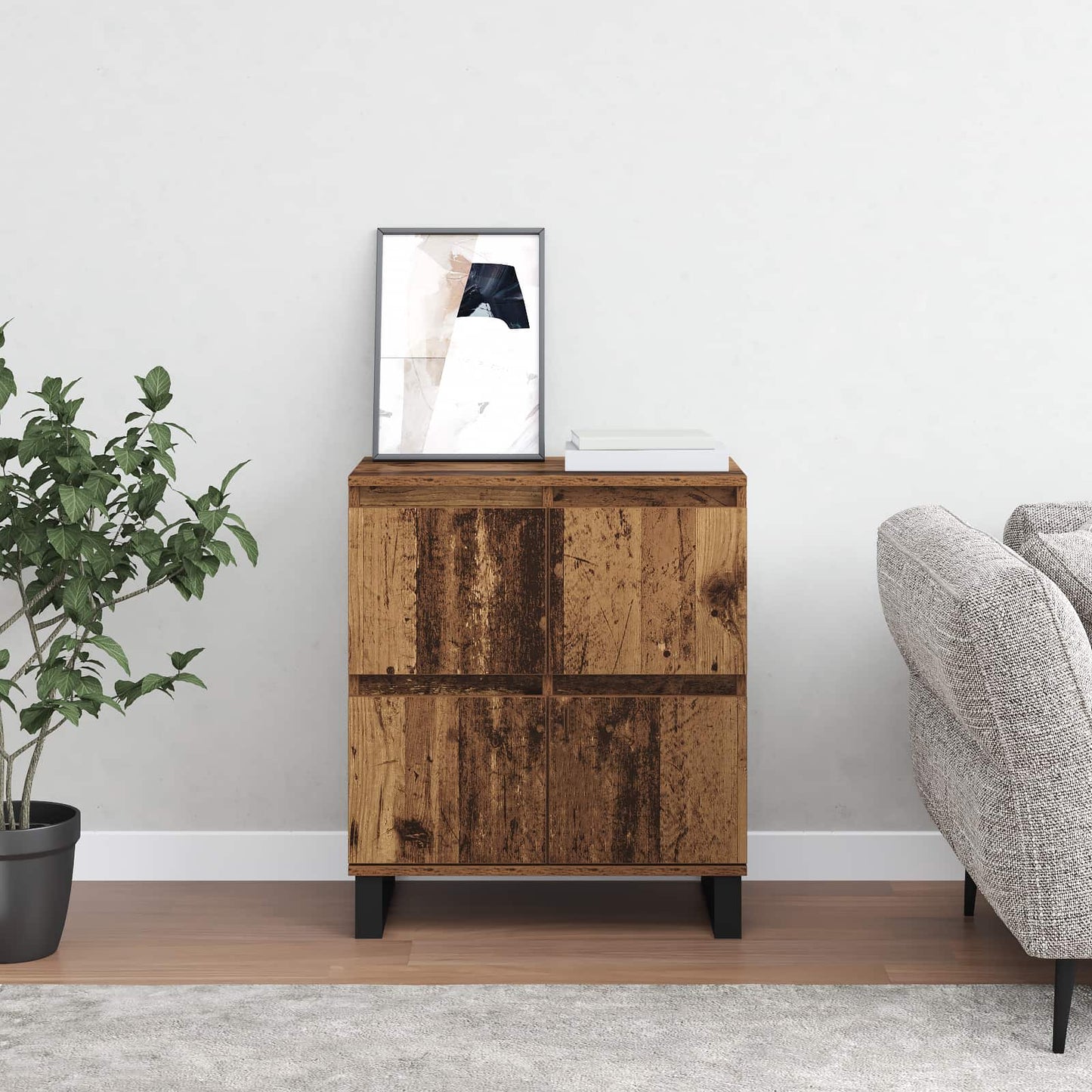 vidaXL Sideboard Old Wood 60 x 35 x 70 cm 4
