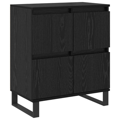 vidaXL Sideboard Black Oak 60 x 35 x 70 cm 2
