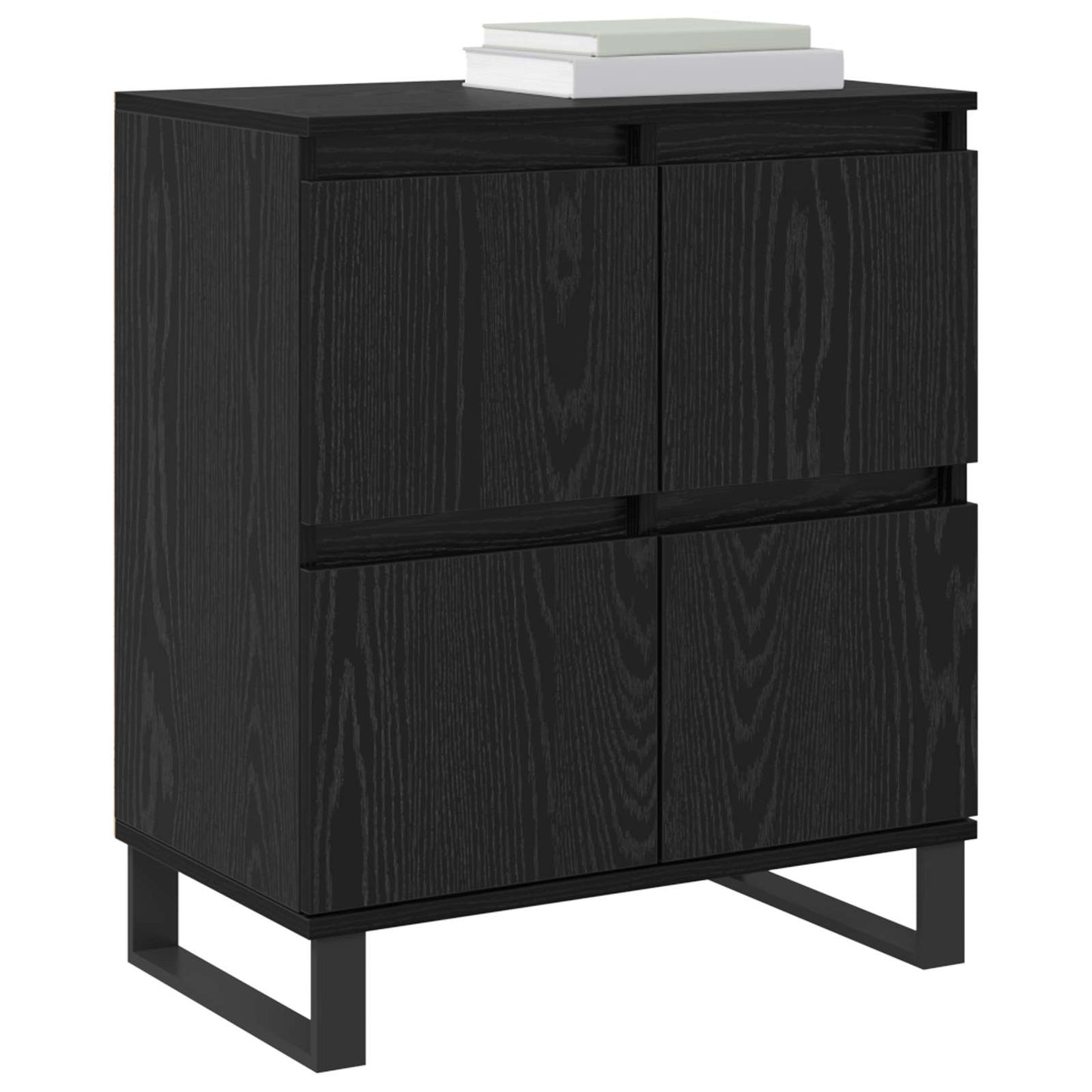 vidaXL Sideboard Black Oak 60 x 35 x 70 cm 3