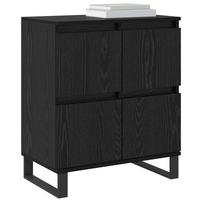 vidaXL Sideboard Black Oak 60 x 35 x 70 cm 3
