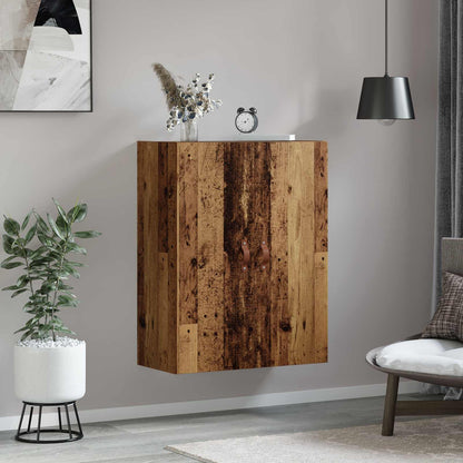 vidaXL Wall Cabinet Old Wood 69.5 x 34 x 90 cm Engineered Wood 4