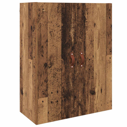 vidaXL Wall Cabinet Old Wood 69.5 x 34 x 90 cm Engineered Wood 2