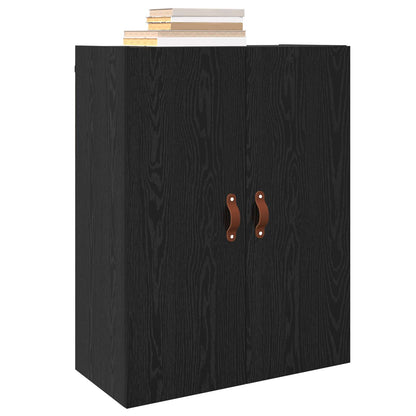 vidaXL Wall Cabinet Black Oak 69.5 x 34 x 90 cm Engineered Wood 3