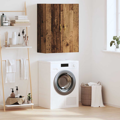 vidaXL Wall Cabinet Old Wood 69.5 x 34 x 90 cm Engineered Wood 1