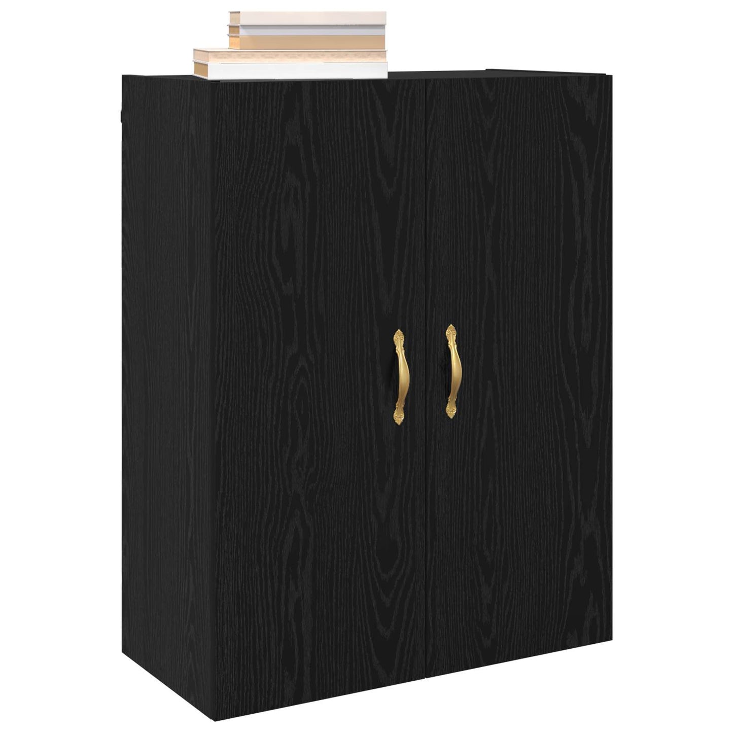 vidaXL Wall Cabinet Black Oak 69.5 x 34 x 90 cm Engineered Wood 3