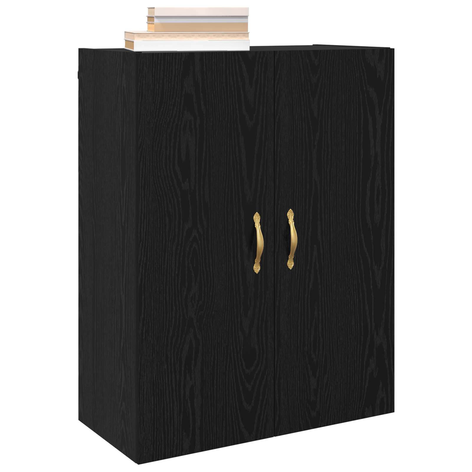vidaXL Wall Cabinet Black Oak 69.5 x 34 x 90 cm Engineered Wood 3