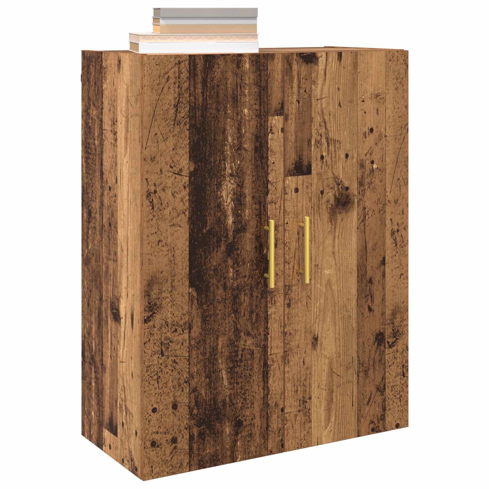 vidaXL Wall Cabinet Old Wood 69.5 x 34 x 90 cm Engineered Wood 3