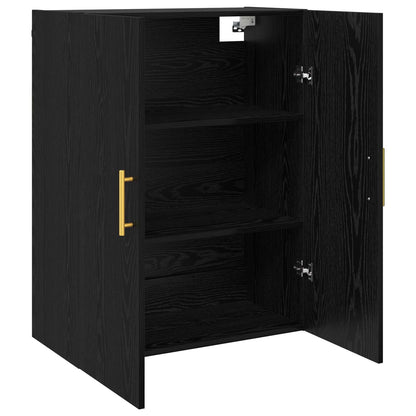 vidaXL Wall Cabinet Black Oak 69.5 x 34 x 90 cm Engineered Wood 5