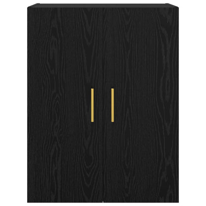 vidaXL Wall Cabinet Black Oak 69.5 x 34 x 90 cm Engineered Wood 6