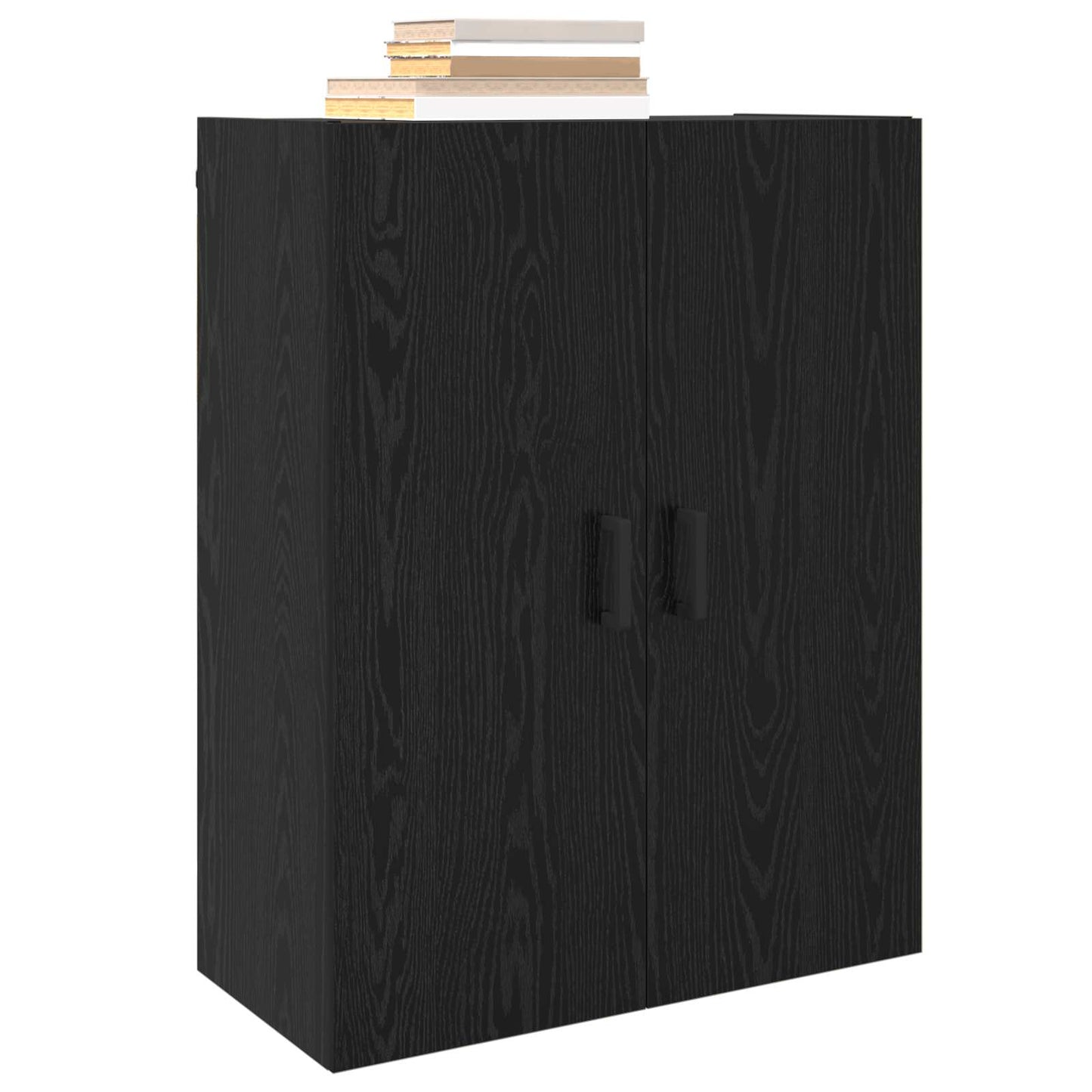 vidaXL Wall Cabinet Black Oak 69.5 x 34 x 90 cm Engineered Wood 3