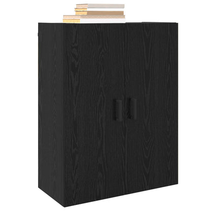 vidaXL Wall Cabinet Black Oak 69.5 x 34 x 90 cm Engineered Wood 3