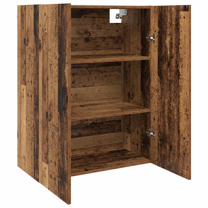 vidaXL Wall Cabinet Old Wood 69.5 x 34 x 90 cm Engineered Wood 5