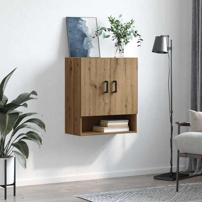 vidaXL Wall Cabinet 60 x 31 x 70 cm Engineered Wood Artisan oak 4