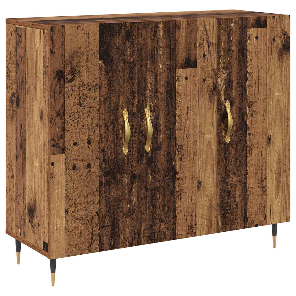 Sideboard 90x34x80 cm Engineered Wood Old wood