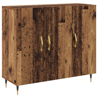 Sideboard 90x34x80 cm Engineered Wood Old wood