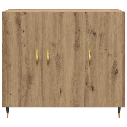 vidaXL Sideboard Artisan Oak 90 x 34 x 80 cm Engineered Wood 6