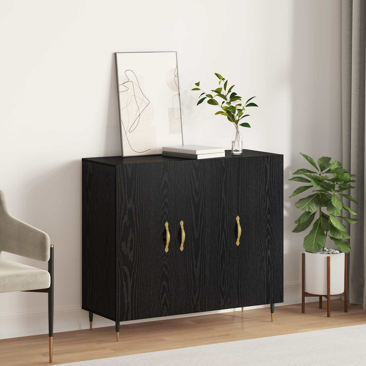 vidaXL Sideboard 90x34x80 cm Engineered Wood