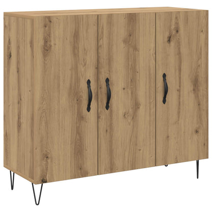 vidaXL Sideboard Artisan Oak 90 x 32.5 x 80 cm Engineered Wood 2