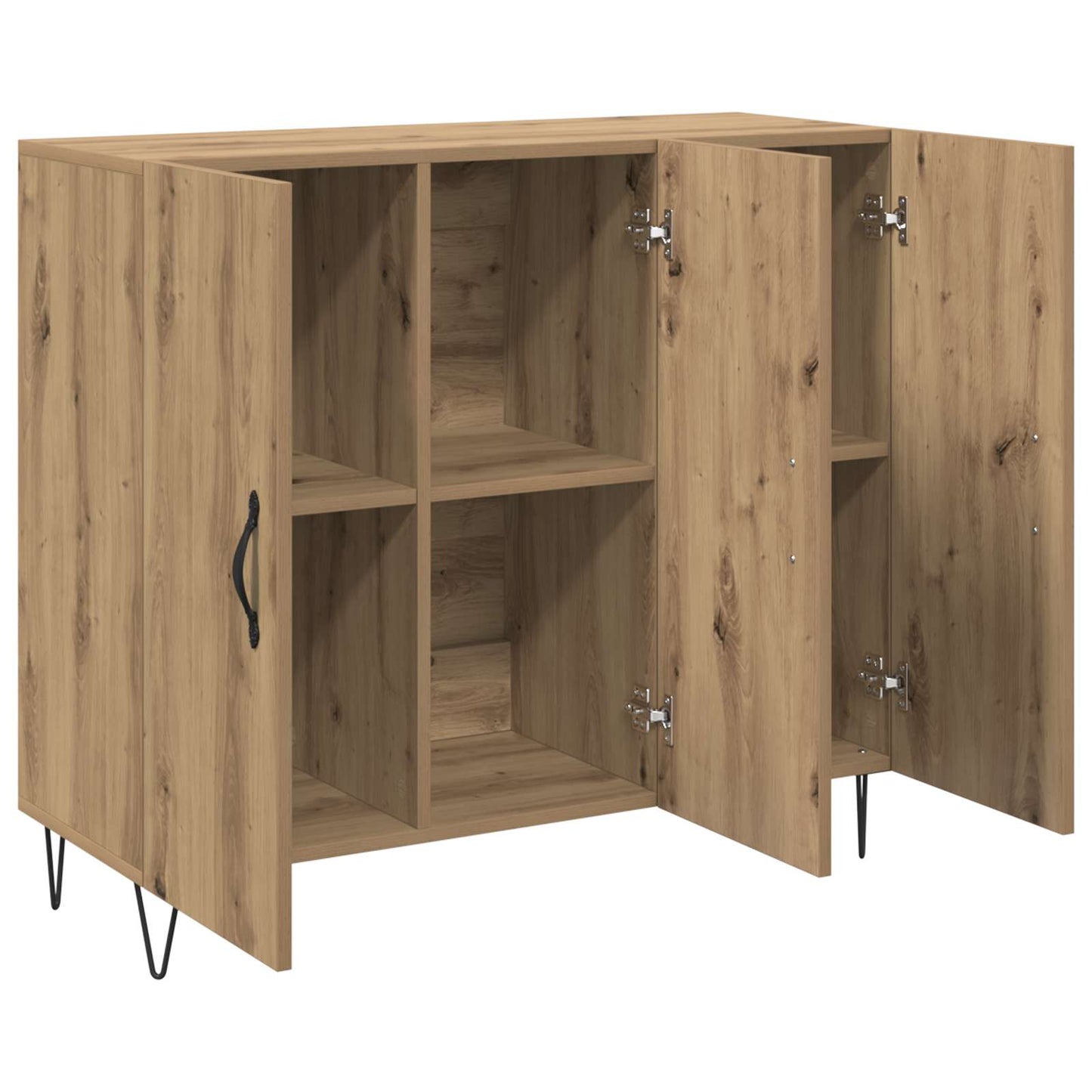 vidaXL Sideboard Artisan Oak 90 x 32.5 x 80 cm Engineered Wood 5