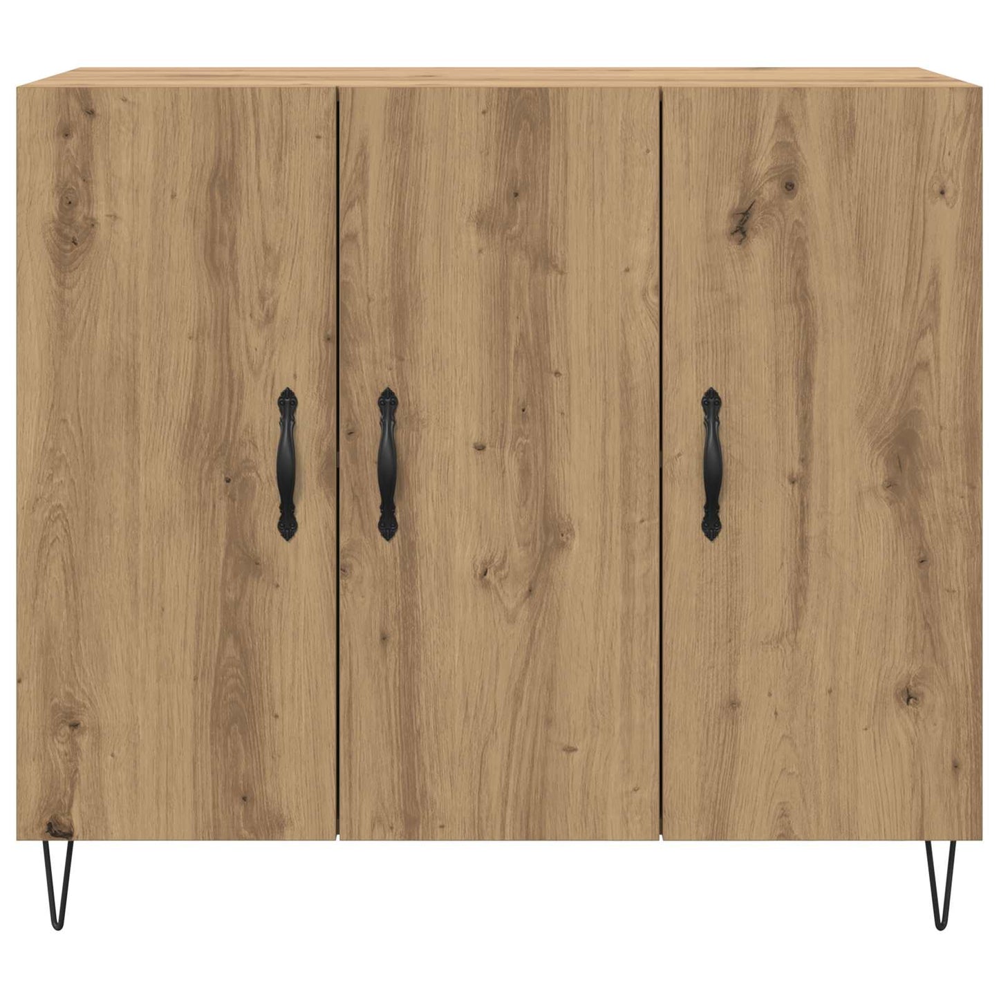 vidaXL Sideboard Artisan Oak 90 x 32.5 x 80 cm Engineered Wood 6