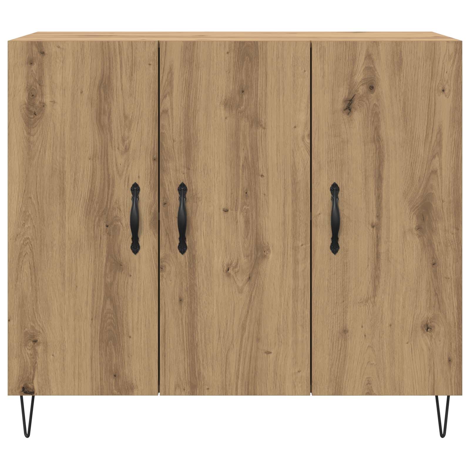 vidaXL Sideboard Artisan Oak 90 x 32.5 x 80 cm Engineered Wood 6