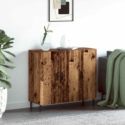 vidaXL Sideboard Old Wood 90 x 34 x 80 cm Engineered Wood 1