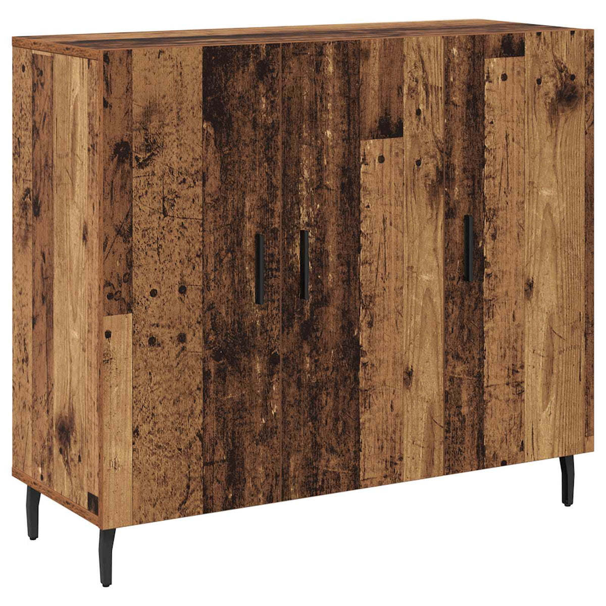 vidaXL Sideboard Old Wood 90 x 34 x 80 cm Engineered Wood 2