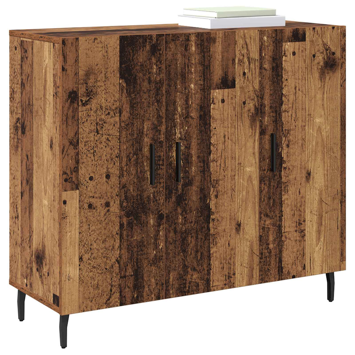 vidaXL Sideboard Old Wood 90 x 34 x 80 cm Engineered Wood 3