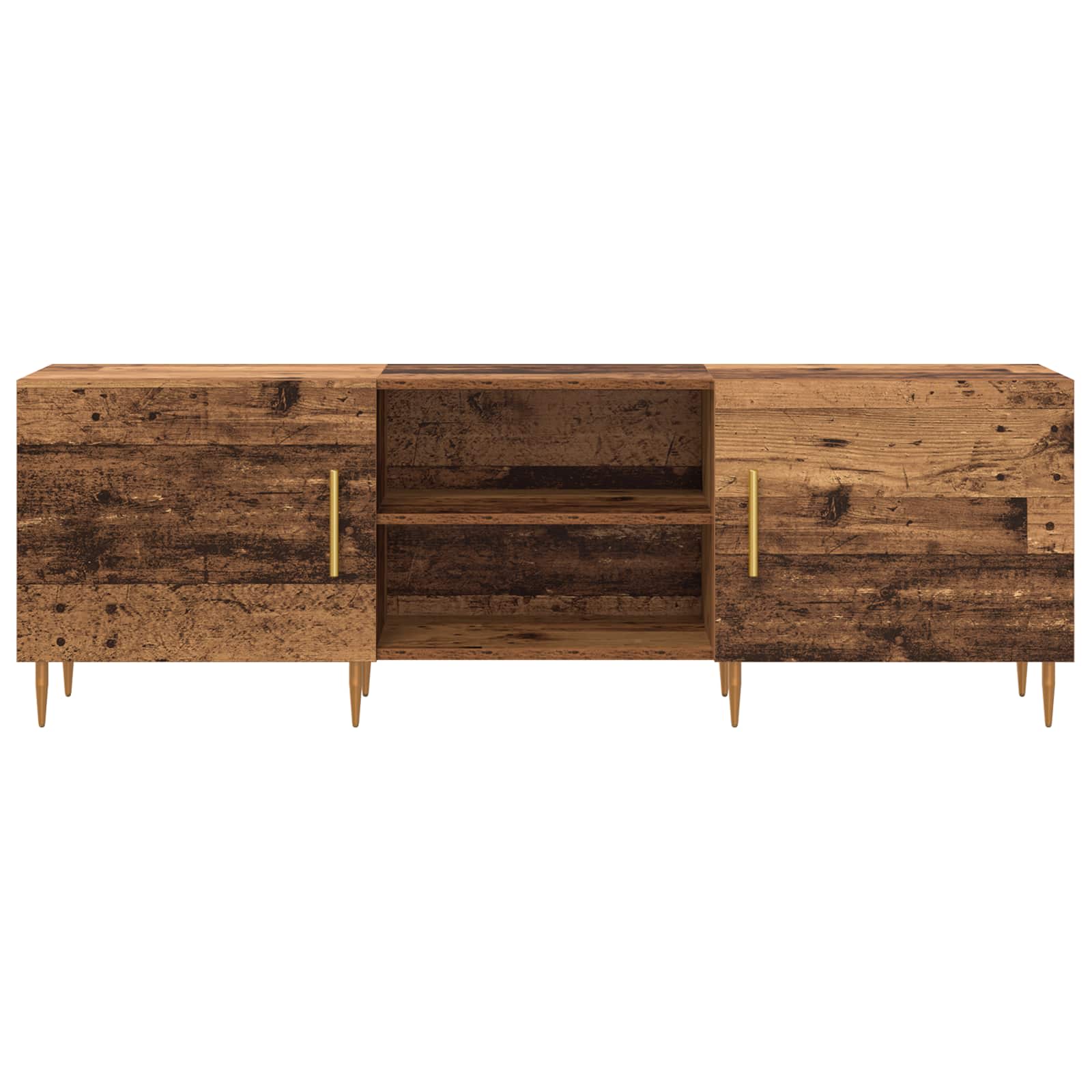 vidaXL TV Cabinet 150 x 30 x 50 cm Old wood Engineered wood 6