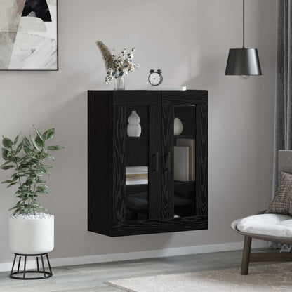 vidaXL Sideboard Black Oak 69.5 x 34 x 90 cm Engineered Wood 4