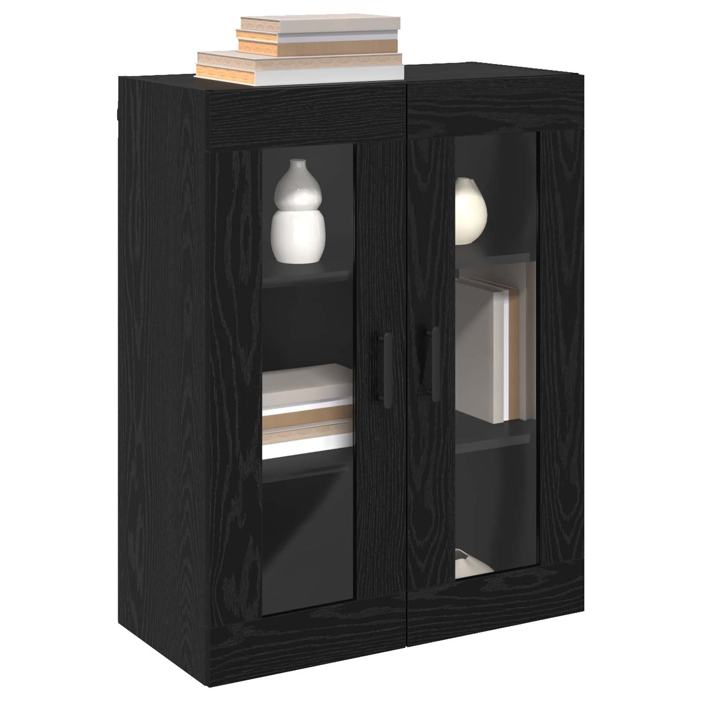 vidaXL Sideboard Black Oak 69.5 x 34 x 90 cm Engineered Wood 3