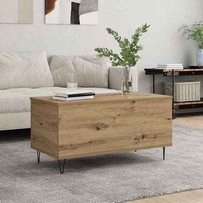vidaXL Coffee Table Artisan oak 90 x 44.5 x 45 cm Engineered wood 1