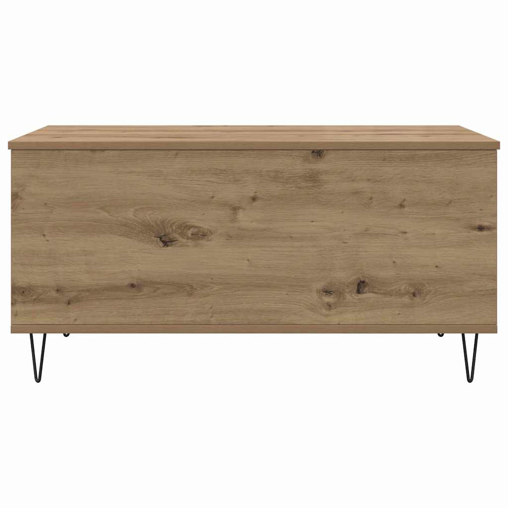 vidaXL Coffee Table Artisan oak 90 x 44.5 x 45 cm Engineered wood 6