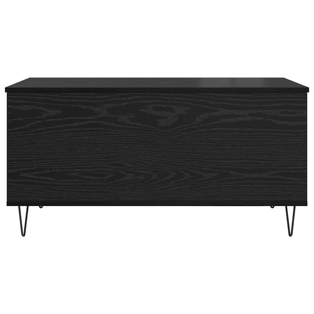 vidaXL Coffee Table Black oak 90 x 44.5 x 45 cm Engineered wood 6