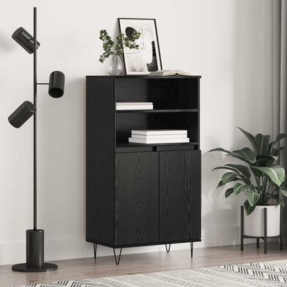 vidaXL Highboard Black 60 x 36 x 110 cm Engineered Wood 1