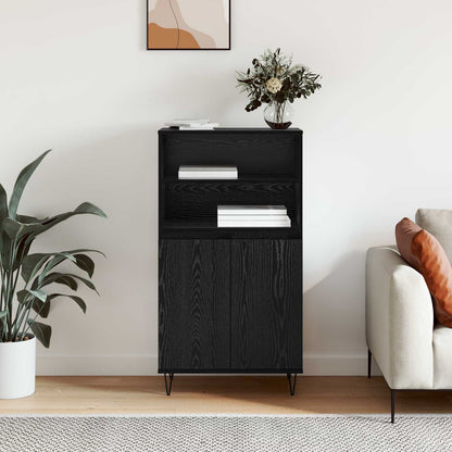 vidaXL Highboard Black 60 x 36 x 110 cm Engineered Wood 4