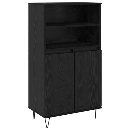 vidaXL Highboard Black 60 x 36 x 110 cm Engineered Wood 2