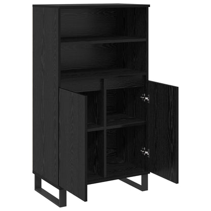 vidaXL Highboard Black 60 x 36 x 110 cm Engineered Wood 5