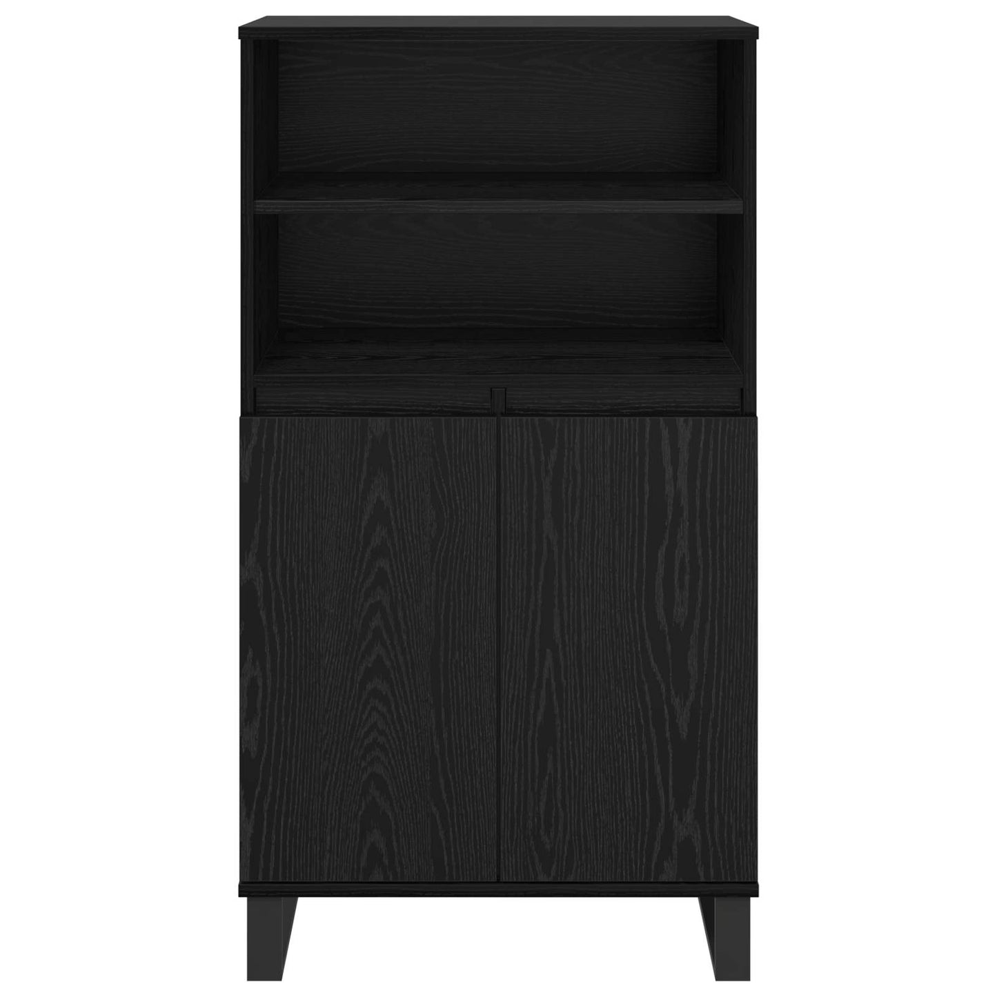 vidaXL Highboard Black 60 x 36 x 110 cm Engineered Wood 6