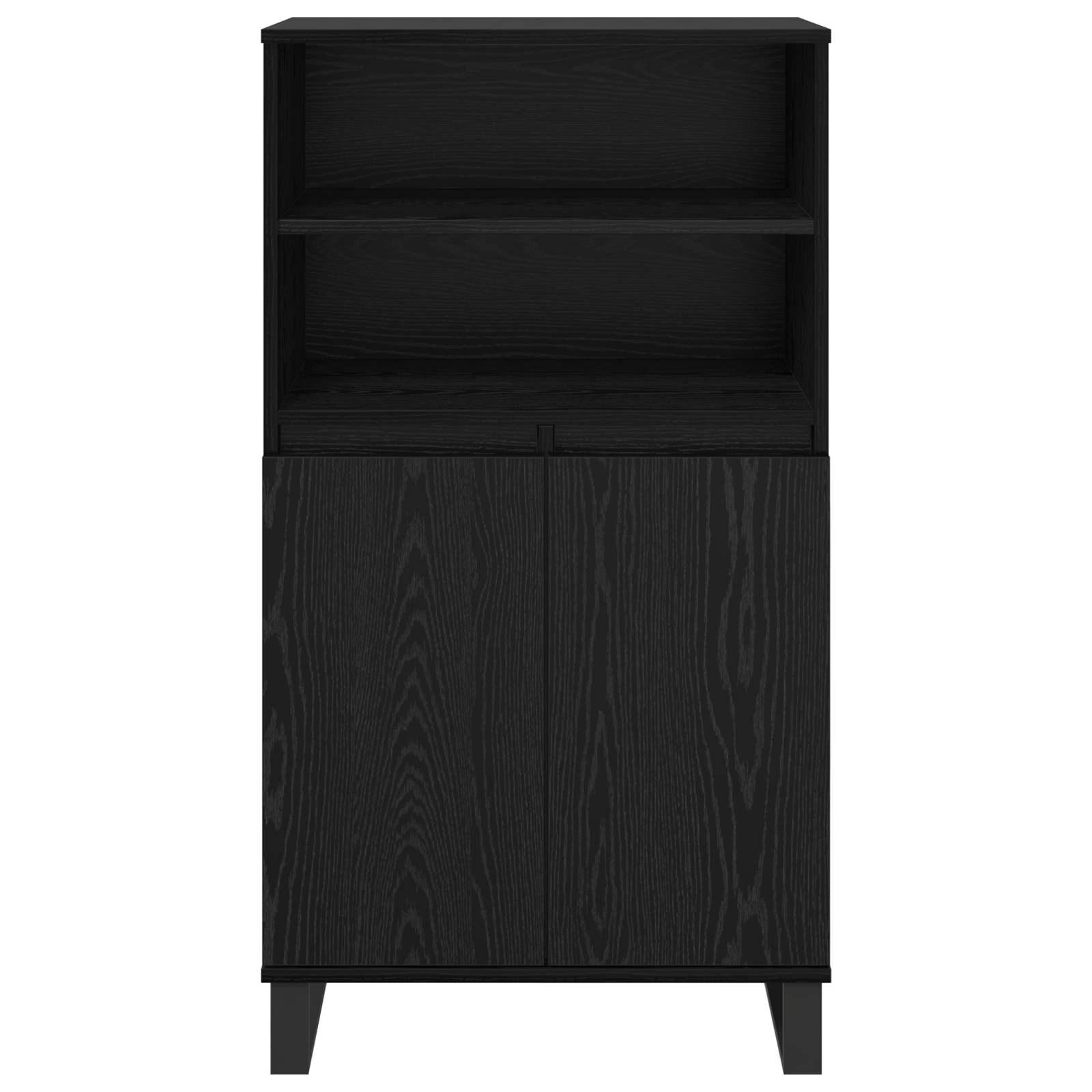 vidaXL Highboard Black 60 x 36 x 110 cm Engineered Wood 6