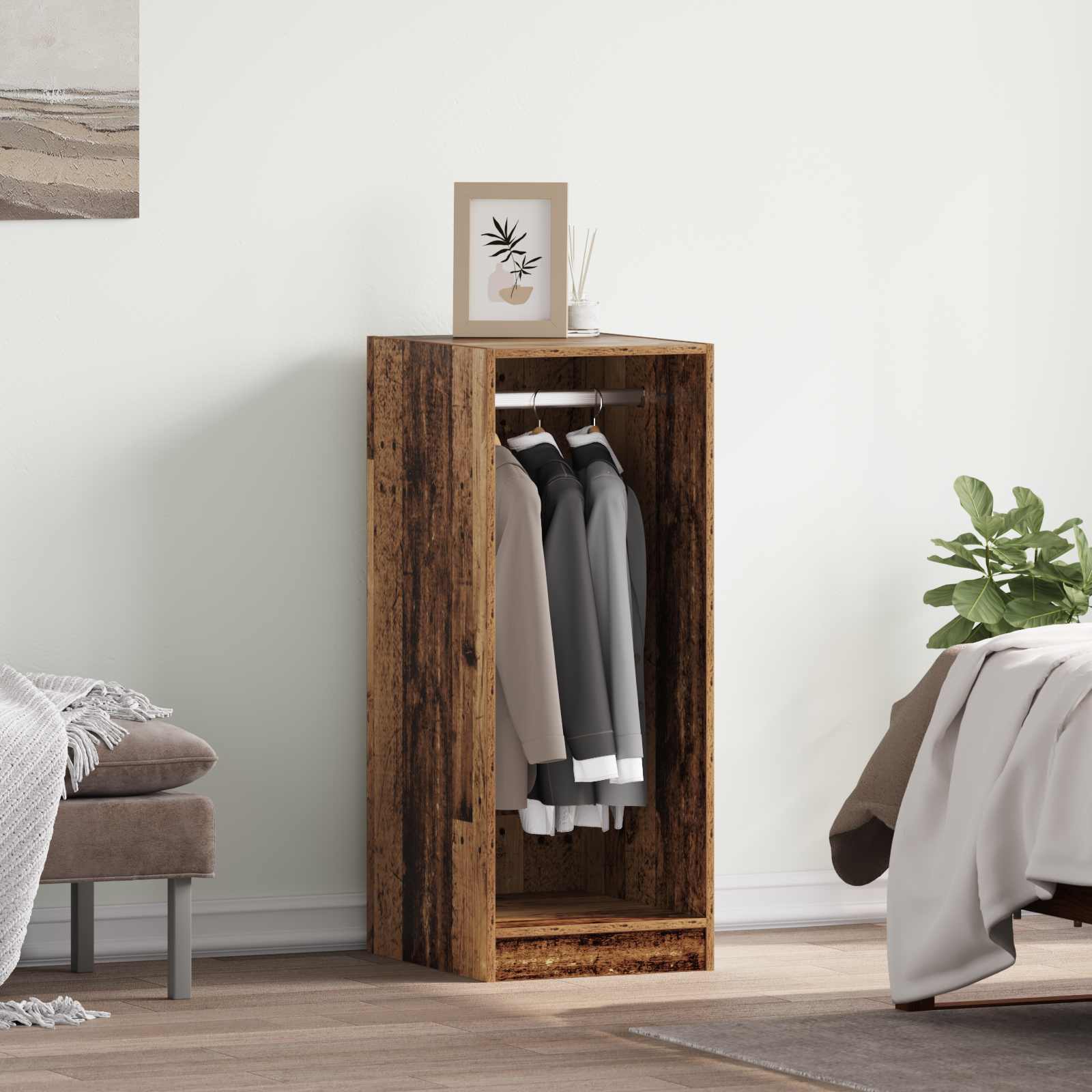 vidaXL Wardrobe Old Wood 41 x 48 x 102 cm Engineered Wood 1
