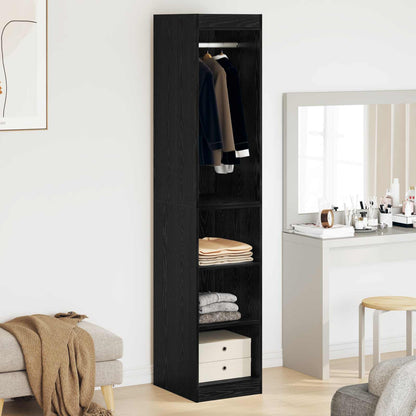 vidaXL Wardrobe Black Oak 41 x 48 x 102 cm Engineered Wood 4